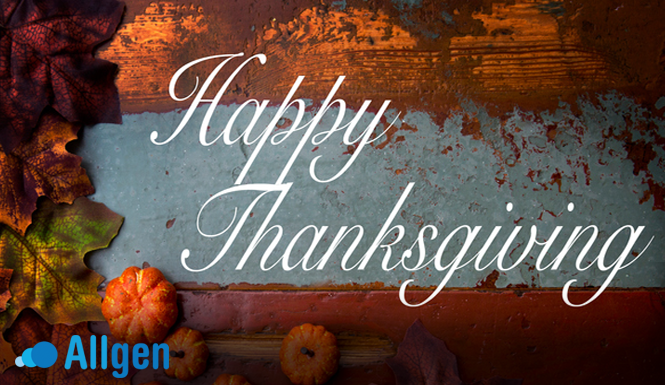 Happy Thanksgiving from Allgen Financial Advisors!