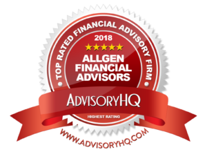 2018 AdvisoryHQ Top Rated Financial Advisory Firm