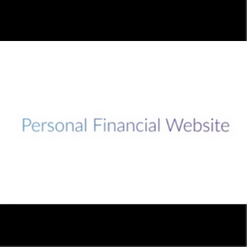 Personal Financial Website intro