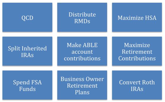 reminders on how to utilize tax advantaged accounts