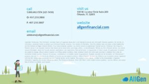 AllGen's contact information and disclosure statement