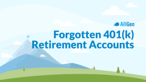 title slide for a blog about forgetting a 401(k) account that isn't properly invested might reduce potential returns because they're not diversified